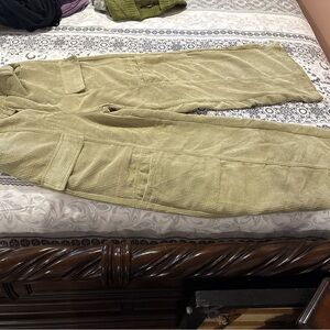 Kenneth & Bernard Olive Green Corduroy Pants